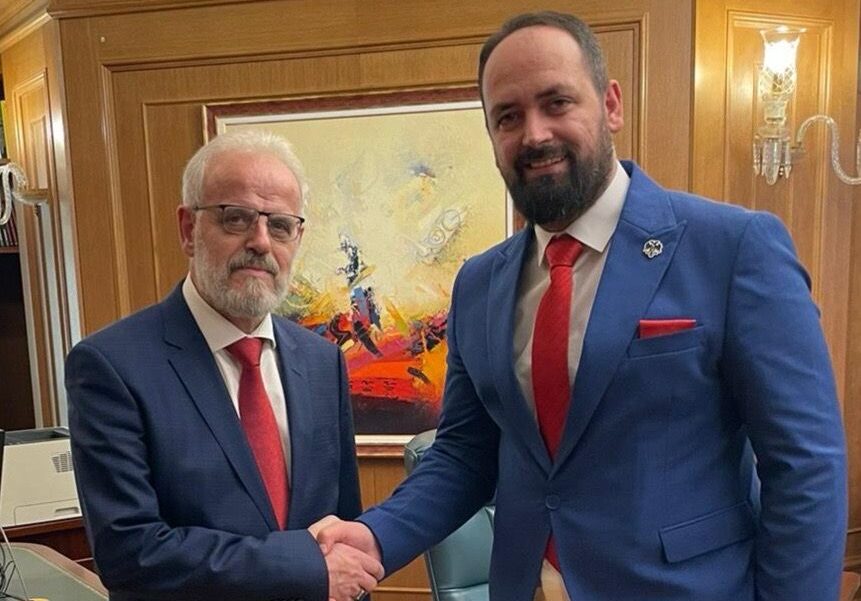 Florim Useini, takohet me kryeministrin e Maqedonisë së Veriut, z. Talat Xhaferi