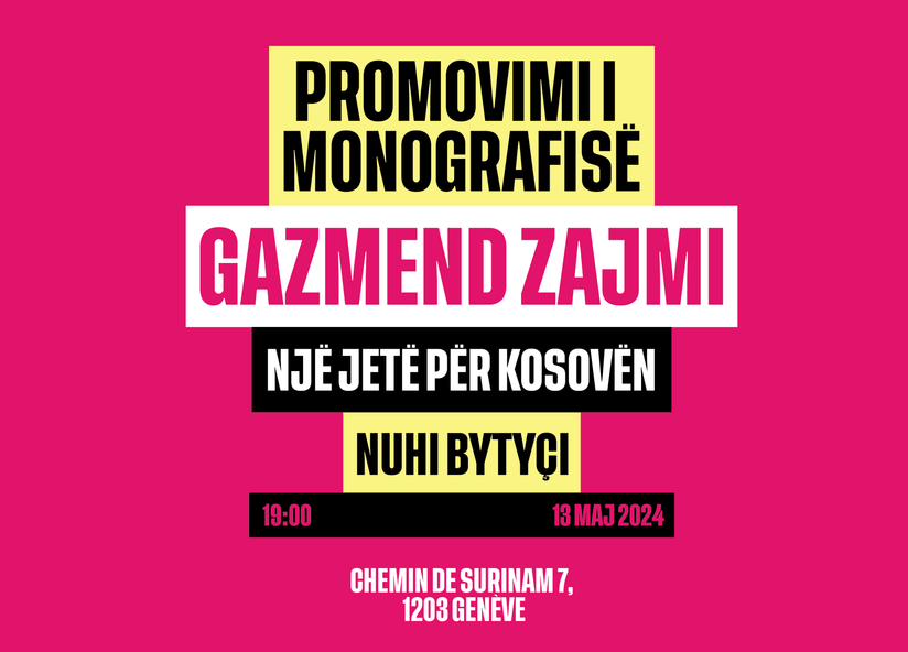  Promovimi i Monografisë: “Gazmend Zajmi – Një jetë për Kosovën”
